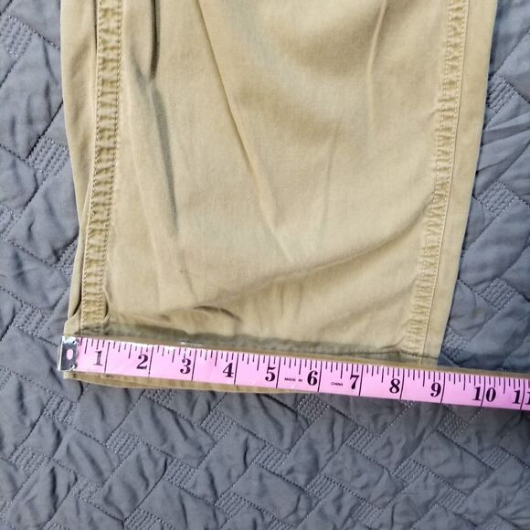 American Eagle Pants Mens 30x30 Brown Bootcut Khakis Straight Dark Wash Canvas - Picture 6 of 11